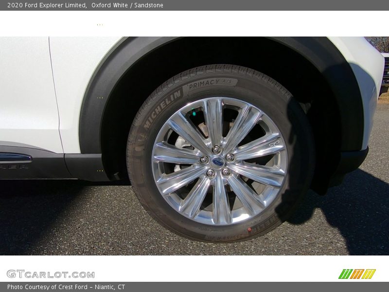 Oxford White / Sandstone 2020 Ford Explorer Limited