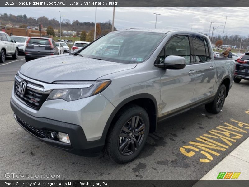 Lunar Silver Metallic / Black 2019 Honda Ridgeline Sport AWD