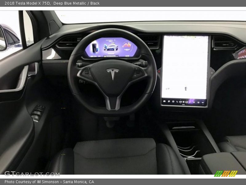 Dashboard of 2018 Model X 75D