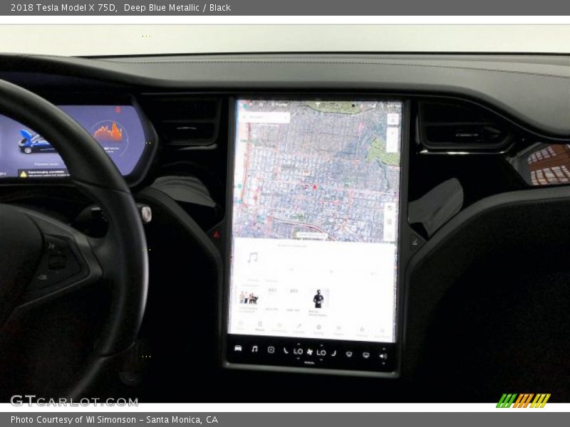 Navigation of 2018 Model X 75D