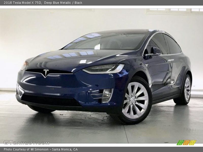 Front 3/4 View of 2018 Model X 75D