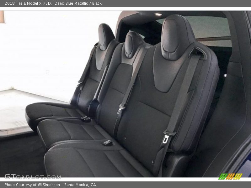 Rear Seat of 2018 Model X 75D