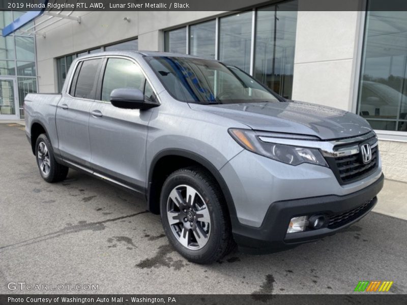 Lunar Silver Metallic / Black 2019 Honda Ridgeline RTL AWD