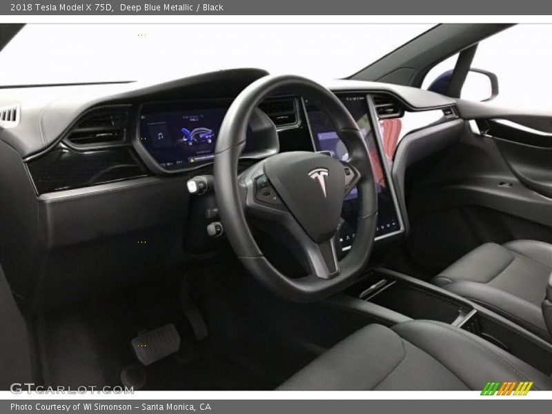 Dashboard of 2018 Model X 75D