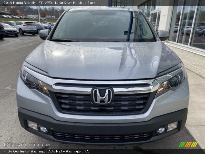 Lunar Silver Metallic / Black 2019 Honda Ridgeline RTL AWD