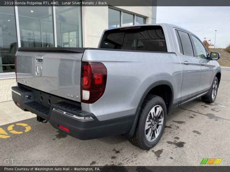 Lunar Silver Metallic / Black 2019 Honda Ridgeline RTL AWD