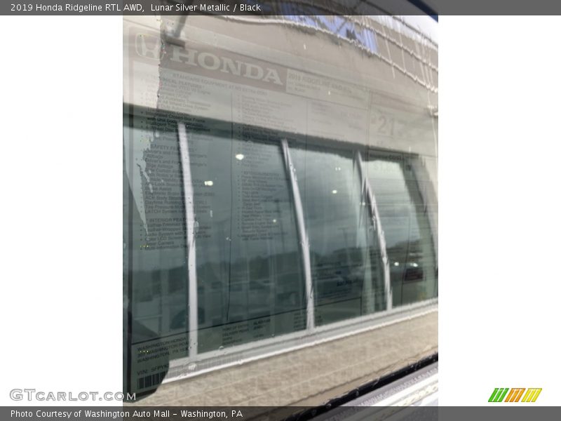 Lunar Silver Metallic / Black 2019 Honda Ridgeline RTL AWD