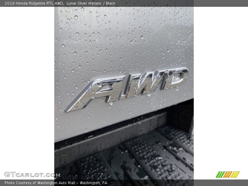 Lunar Silver Metallic / Black 2019 Honda Ridgeline RTL AWD