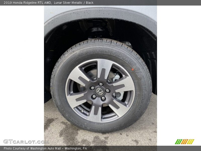 Lunar Silver Metallic / Black 2019 Honda Ridgeline RTL AWD