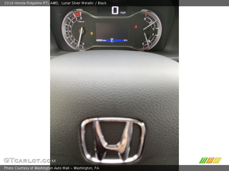 Lunar Silver Metallic / Black 2019 Honda Ridgeline RTL AWD