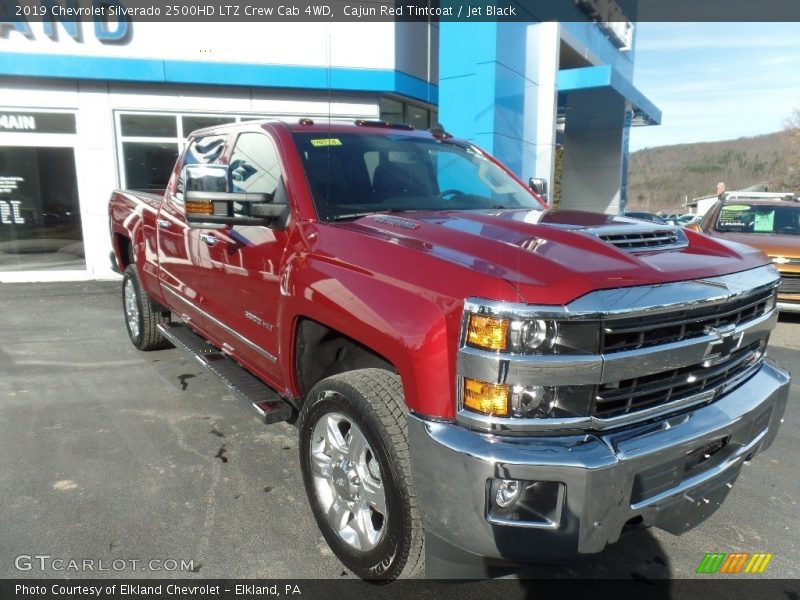 Cajun Red Tintcoat / Jet Black 2019 Chevrolet Silverado 2500HD LTZ Crew Cab 4WD