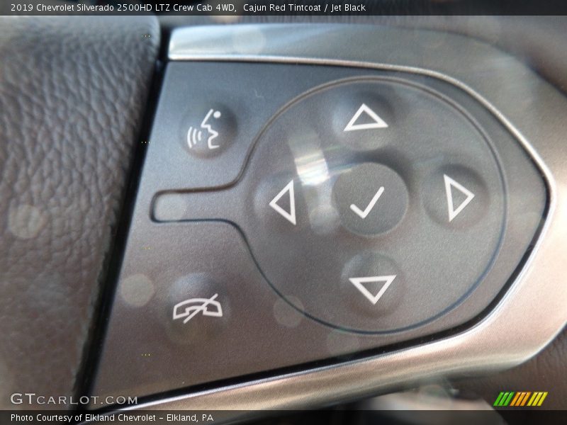 Cajun Red Tintcoat / Jet Black 2019 Chevrolet Silverado 2500HD LTZ Crew Cab 4WD