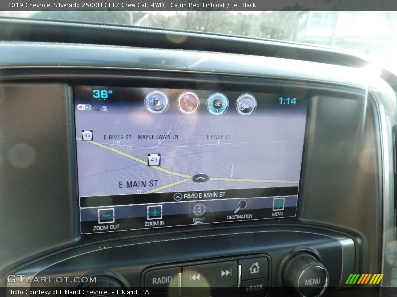 Cajun Red Tintcoat / Jet Black 2019 Chevrolet Silverado 2500HD LTZ Crew Cab 4WD