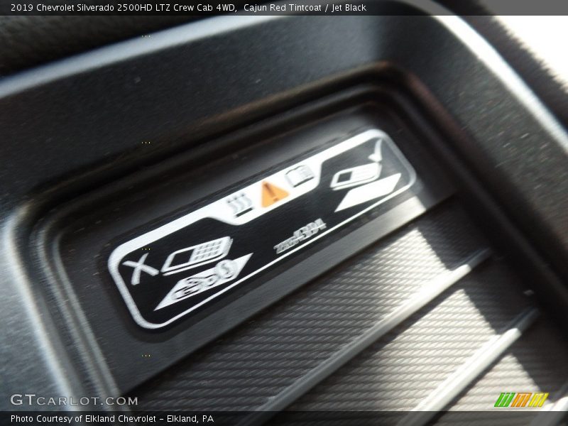Cajun Red Tintcoat / Jet Black 2019 Chevrolet Silverado 2500HD LTZ Crew Cab 4WD
