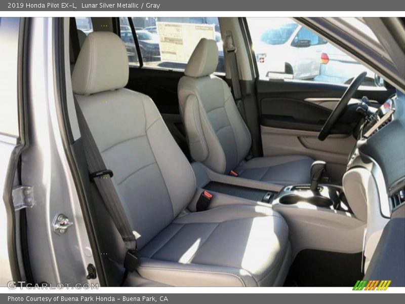 Lunar Silver Metallic / Gray 2019 Honda Pilot EX-L