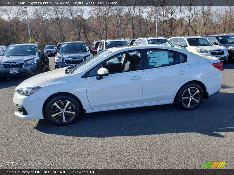 Crystal White Pearl / Black 2020 Subaru Impreza Premium Sedan