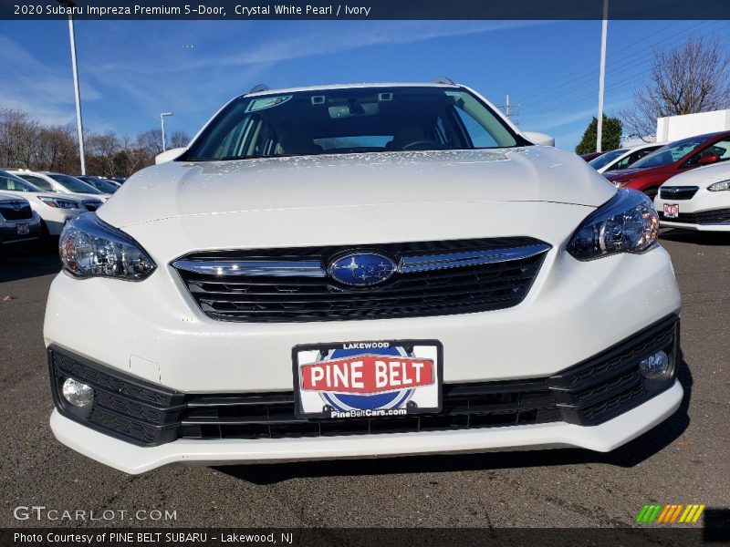 Crystal White Pearl / Ivory 2020 Subaru Impreza Premium 5-Door