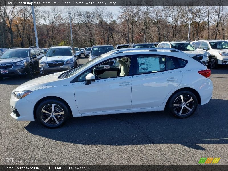 Crystal White Pearl / Ivory 2020 Subaru Impreza Premium 5-Door