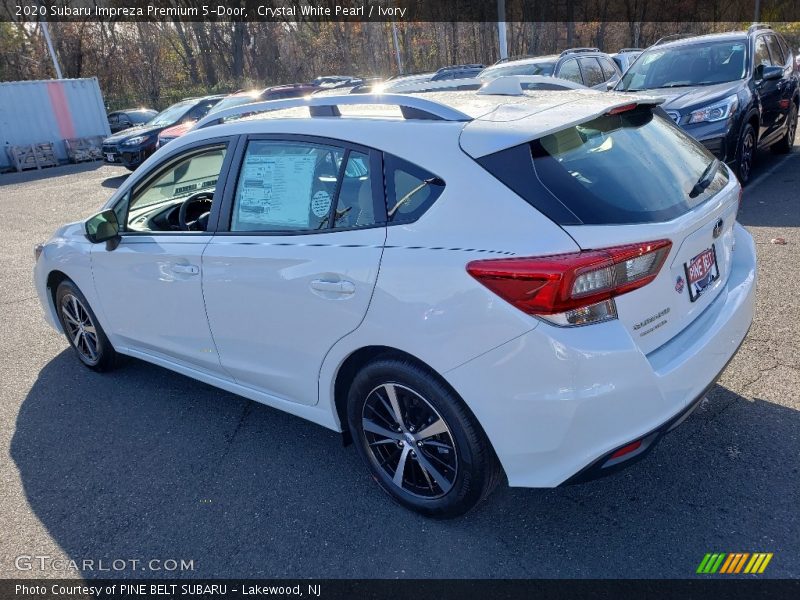 Crystal White Pearl / Ivory 2020 Subaru Impreza Premium 5-Door
