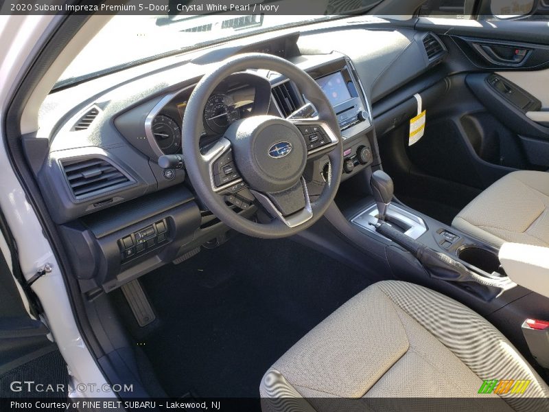 Crystal White Pearl / Ivory 2020 Subaru Impreza Premium 5-Door