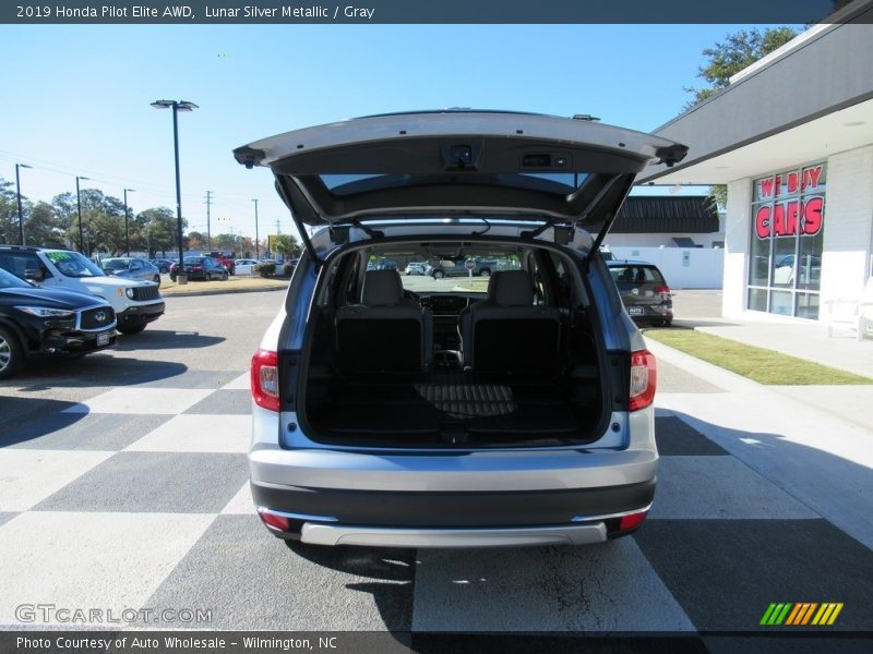 Lunar Silver Metallic / Gray 2019 Honda Pilot Elite AWD
