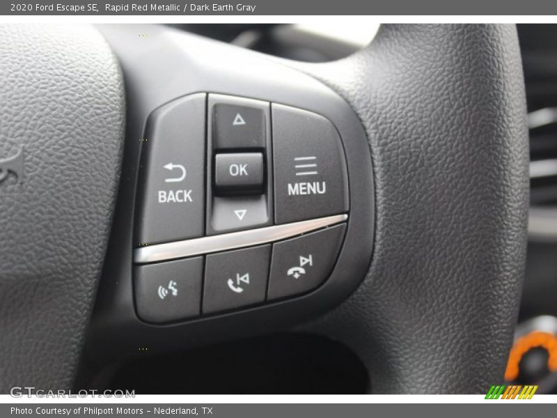 Rapid Red Metallic / Dark Earth Gray 2020 Ford Escape SE