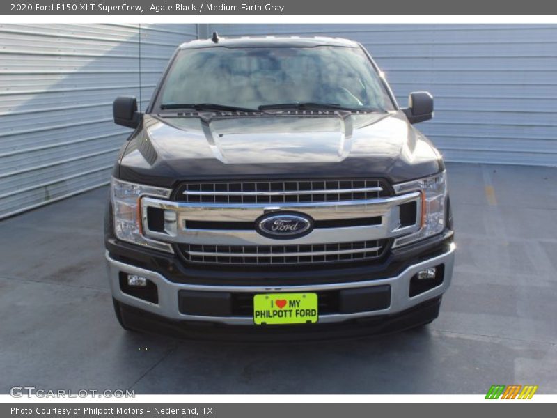 Agate Black / Medium Earth Gray 2020 Ford F150 XLT SuperCrew