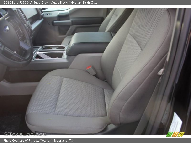Agate Black / Medium Earth Gray 2020 Ford F150 XLT SuperCrew