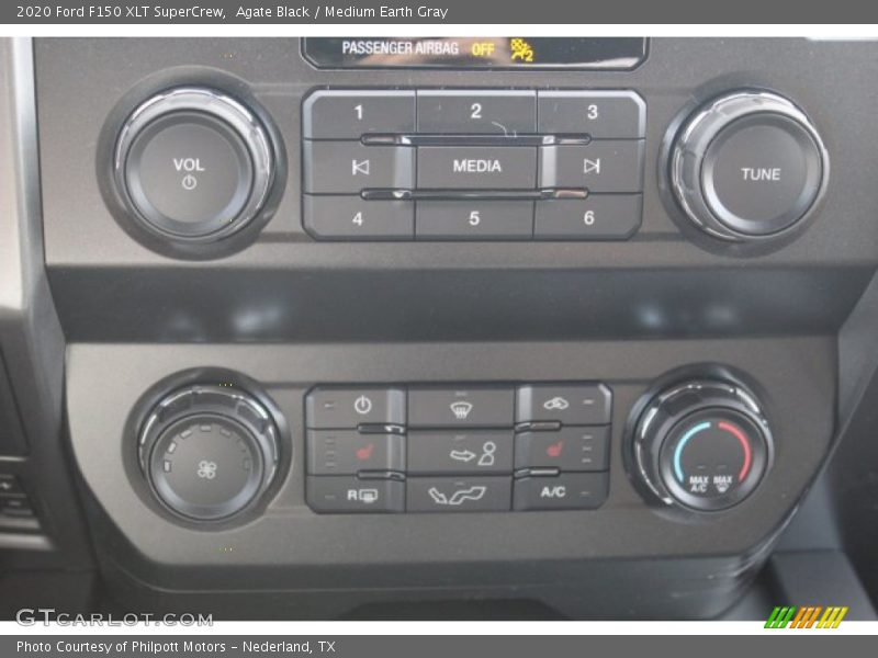 Agate Black / Medium Earth Gray 2020 Ford F150 XLT SuperCrew