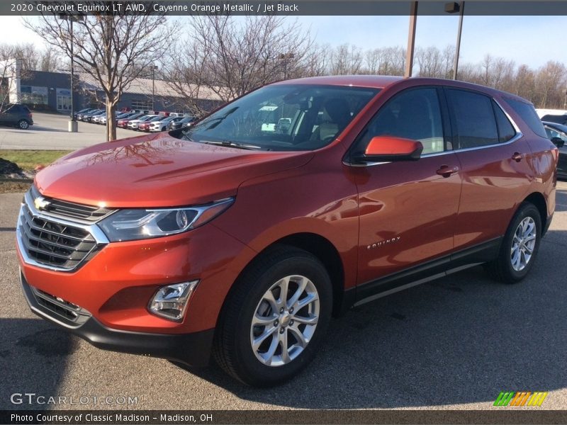 Cayenne Orange Metallic / Jet Black 2020 Chevrolet Equinox LT AWD
