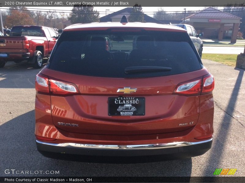 Cayenne Orange Metallic / Jet Black 2020 Chevrolet Equinox LT AWD