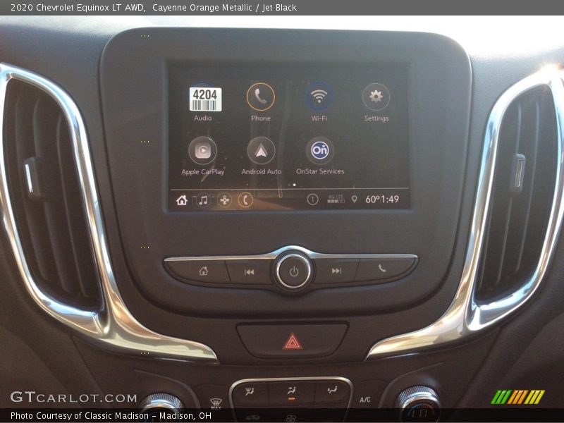 Cayenne Orange Metallic / Jet Black 2020 Chevrolet Equinox LT AWD