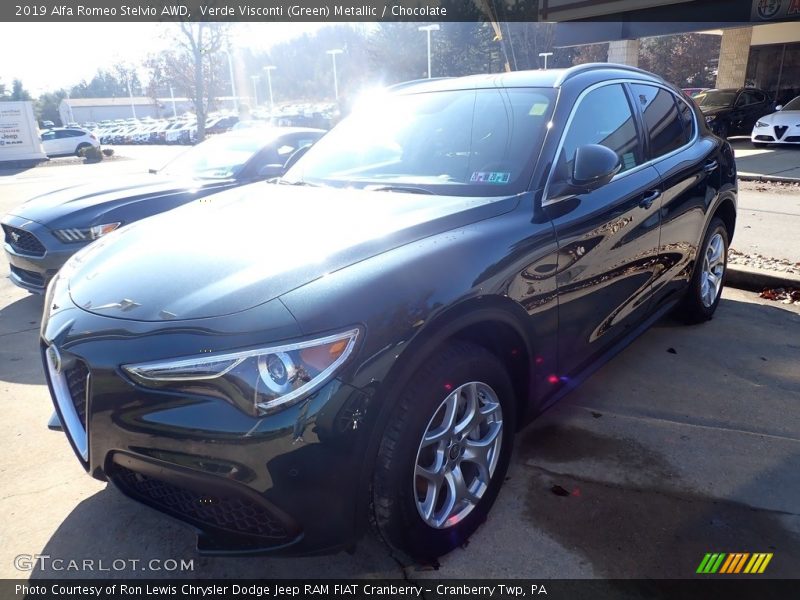 Verde Visconti (Green) Metallic / Chocolate 2019 Alfa Romeo Stelvio AWD