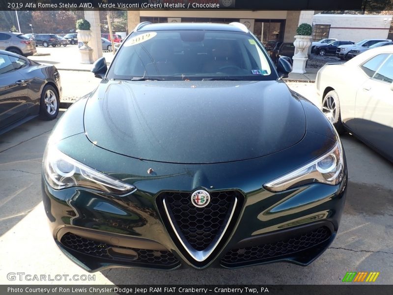 Verde Visconti (Green) Metallic / Chocolate 2019 Alfa Romeo Stelvio AWD