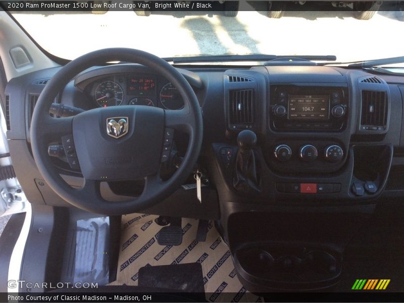 Bright White / Black 2020 Ram ProMaster 1500 Low Roof Cargo Van