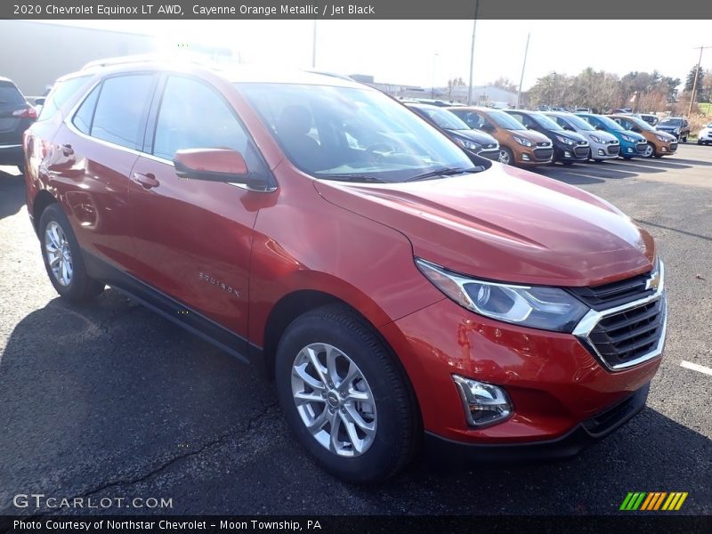 Cayenne Orange Metallic / Jet Black 2020 Chevrolet Equinox LT AWD