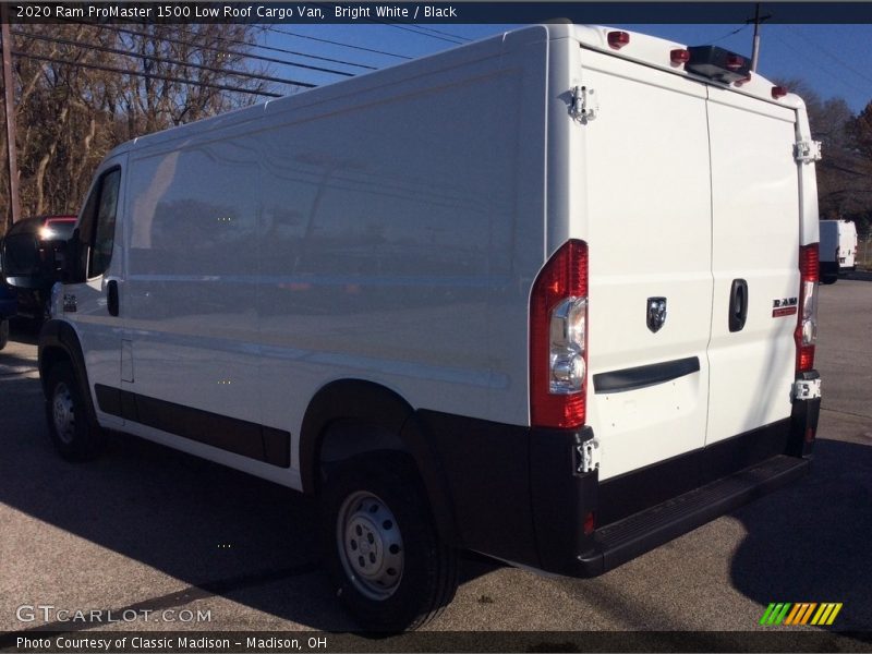 Bright White / Black 2020 Ram ProMaster 1500 Low Roof Cargo Van