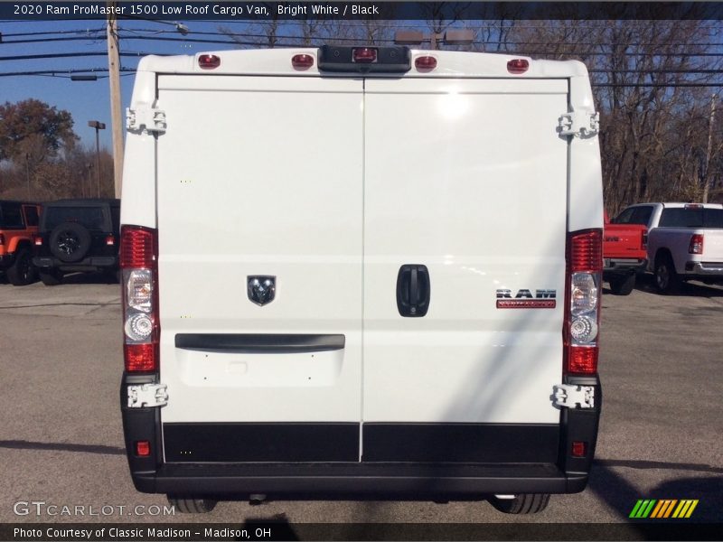 Bright White / Black 2020 Ram ProMaster 1500 Low Roof Cargo Van