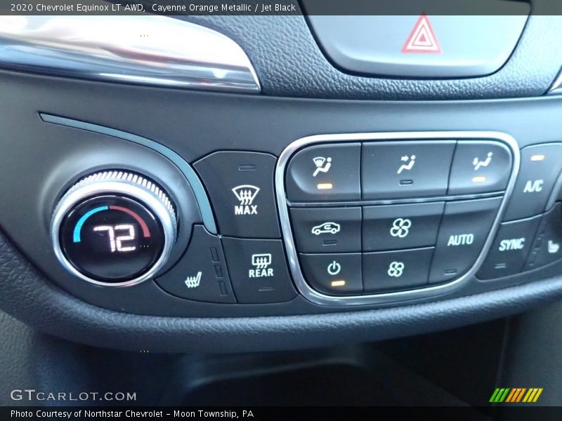 Cayenne Orange Metallic / Jet Black 2020 Chevrolet Equinox LT AWD