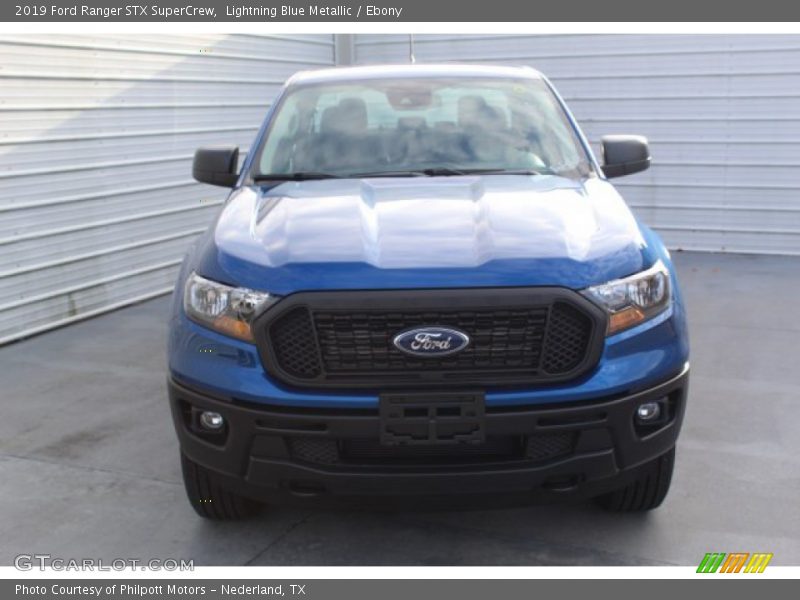 Lightning Blue Metallic / Ebony 2019 Ford Ranger STX SuperCrew