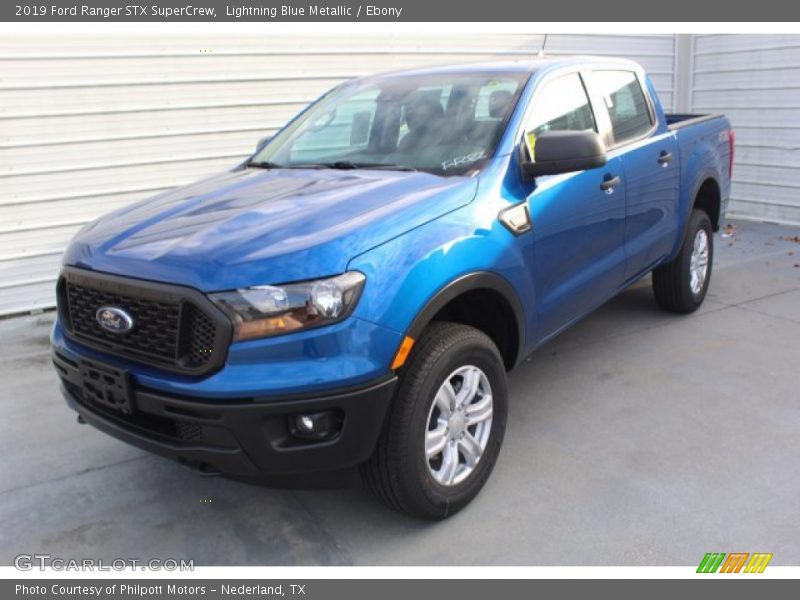 Lightning Blue Metallic / Ebony 2019 Ford Ranger STX SuperCrew