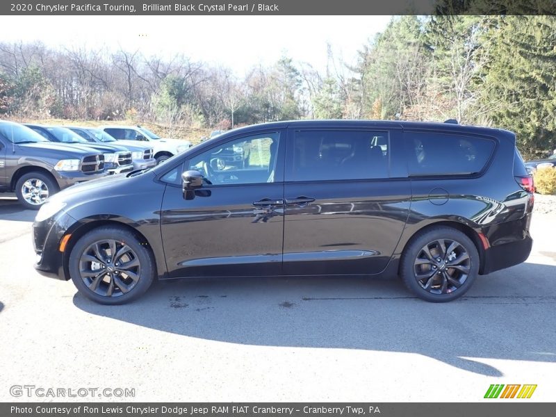 Brilliant Black Crystal Pearl / Black 2020 Chrysler Pacifica Touring