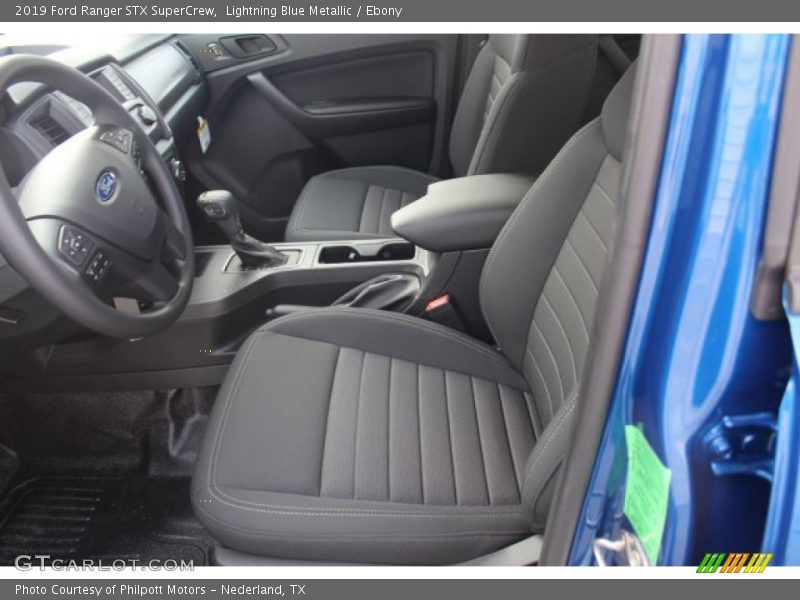 Lightning Blue Metallic / Ebony 2019 Ford Ranger STX SuperCrew