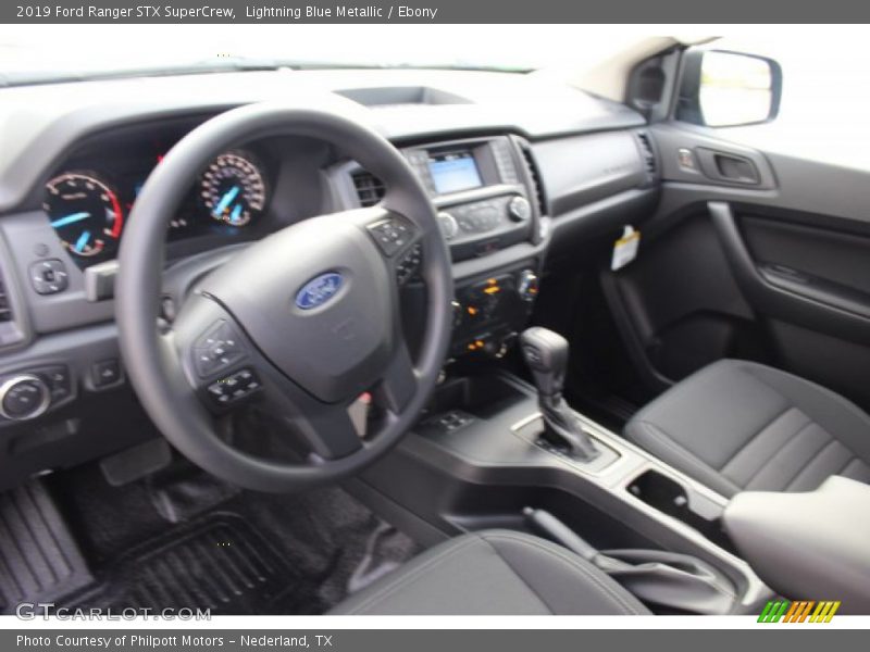 Lightning Blue Metallic / Ebony 2019 Ford Ranger STX SuperCrew
