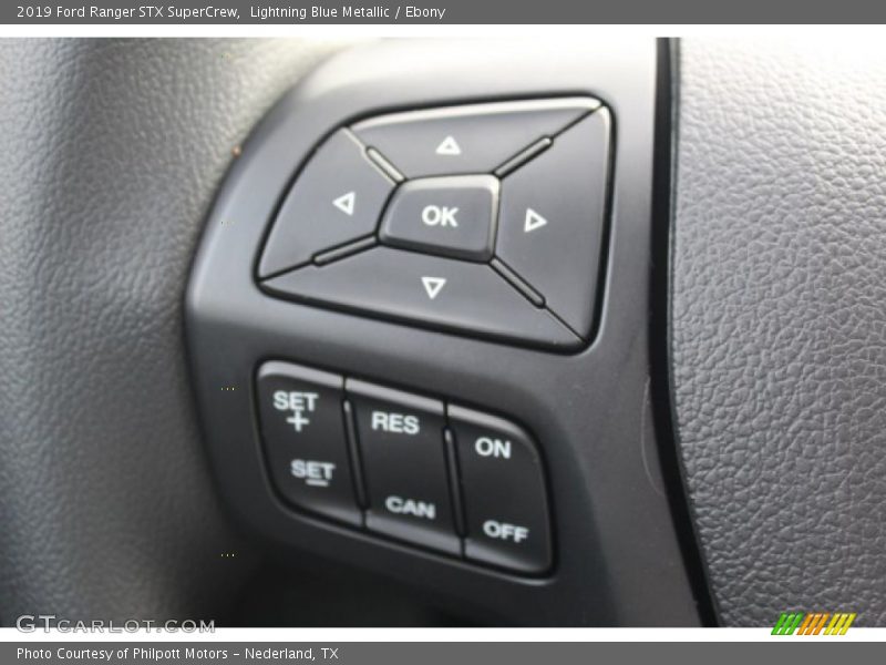 Lightning Blue Metallic / Ebony 2019 Ford Ranger STX SuperCrew