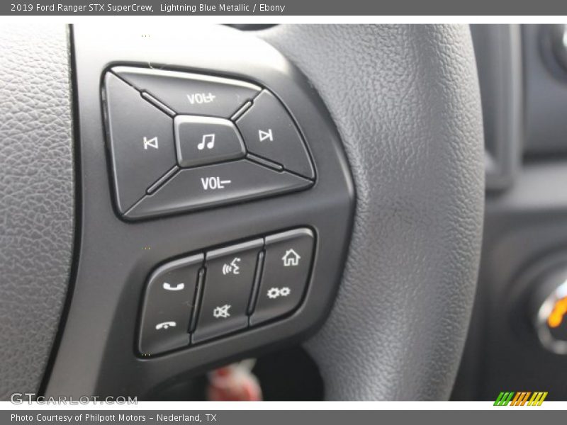 Lightning Blue Metallic / Ebony 2019 Ford Ranger STX SuperCrew