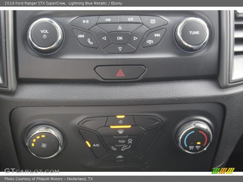 Lightning Blue Metallic / Ebony 2019 Ford Ranger STX SuperCrew