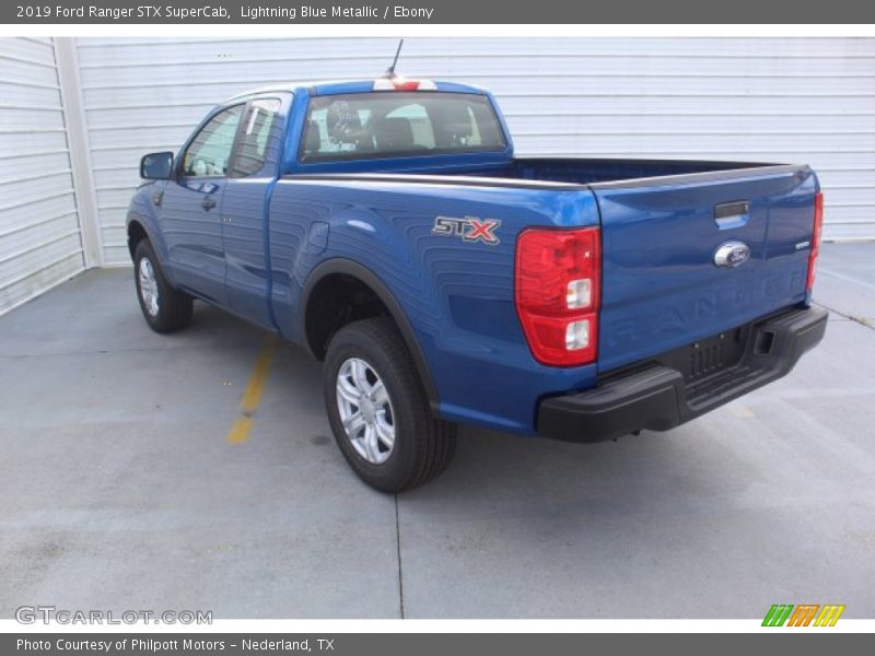 Lightning Blue Metallic / Ebony 2019 Ford Ranger STX SuperCab