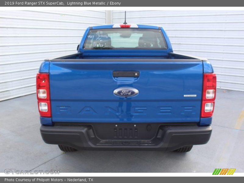 Lightning Blue Metallic / Ebony 2019 Ford Ranger STX SuperCab