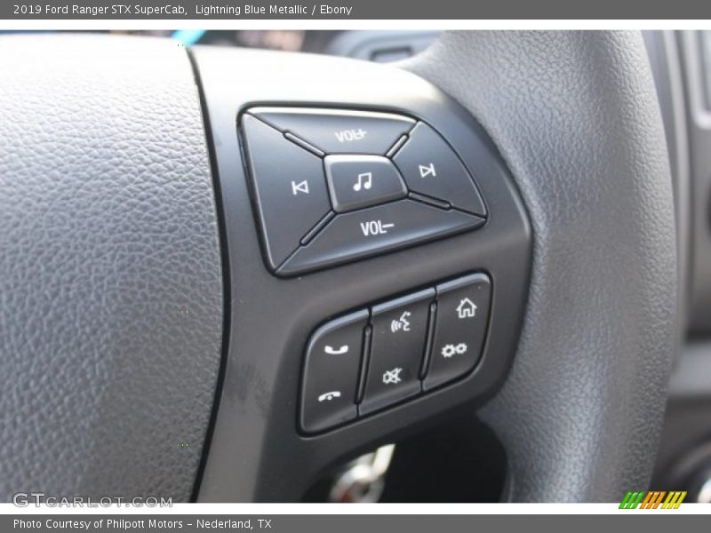 Lightning Blue Metallic / Ebony 2019 Ford Ranger STX SuperCab